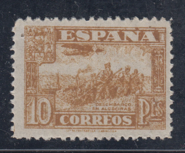 SPAIN (1936/37) NEW Sleeveless Stamp Hinges MNH edifil 813 (10 Pts