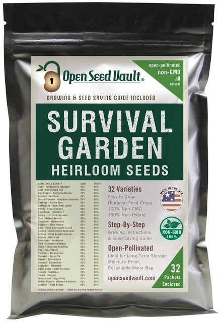 15,000 Heirloom Seeds Non GMO Organic for Planting Vegetables