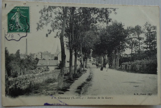 Chouzy 41 CPA Avenue Station Good Condition 1908