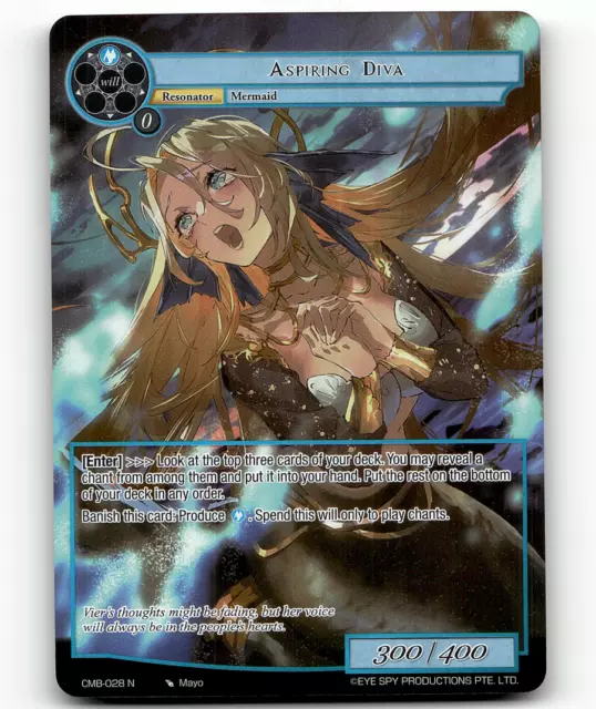 Force of Will Aspiring Diva (Full Art) Crimson Moon's Battleground