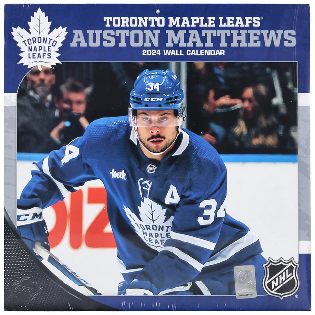 AUSTON MATTHEWS TORONTO Maple Leafs 2024 12" x 12" Player Wall Calendar