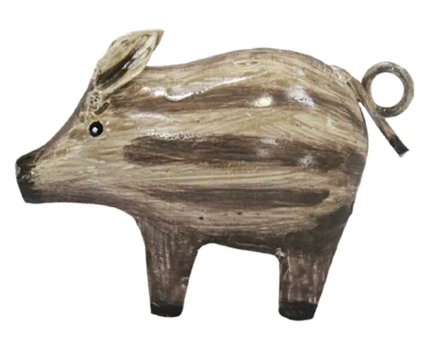 Metall-Deko-Figur Mini-Wildschwein Frischling Metall bemalt Preis für 2 Stück