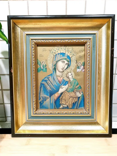 VIRGIN MARY OUR Lady Of Perpetual Help Catholic Religious Art Print ...