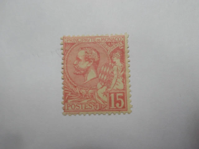 Timbre Monaco N°15 Neuf - Avant 1900 - Avec Trace De Charnière - Collection Philatélie