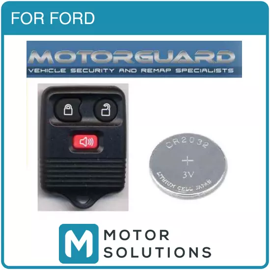 Replacement Remote Fob Key Case + Free Battery For Ford Transit Connect