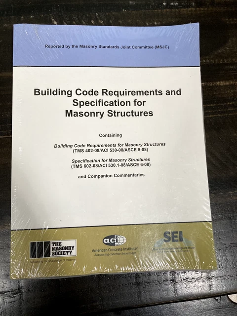  building code requirements and specification for masonry structures 