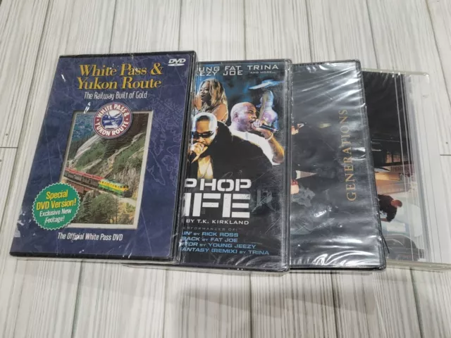 Educational Documentary LOT OF 4: White Pass/Yukon Route, Hip Hop, Ketel One DVD