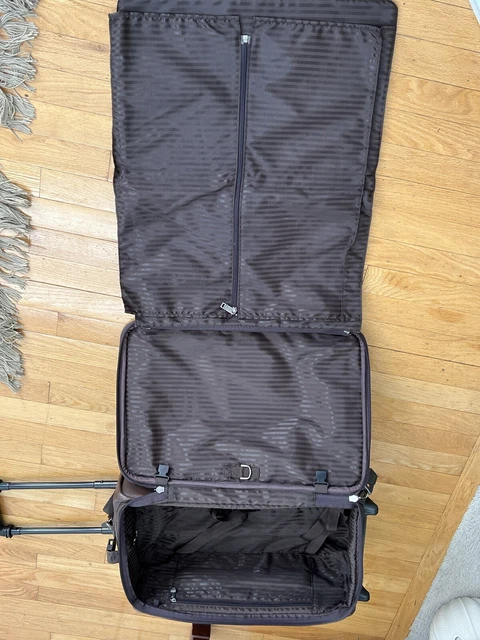 Tumi Alpha Brown Nappa Leather Two Wheeled 20" Carryon Luggage 9265Bn3 7