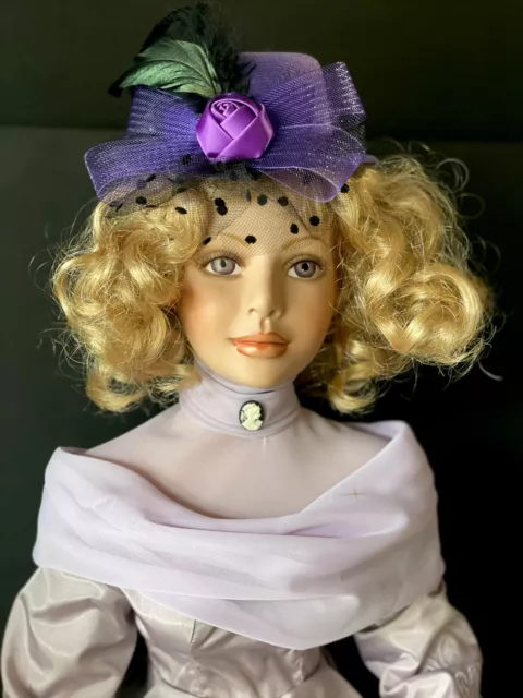 Collectible Porcelain 34” Doll “Heather” by Pat Dezinski 97/400
