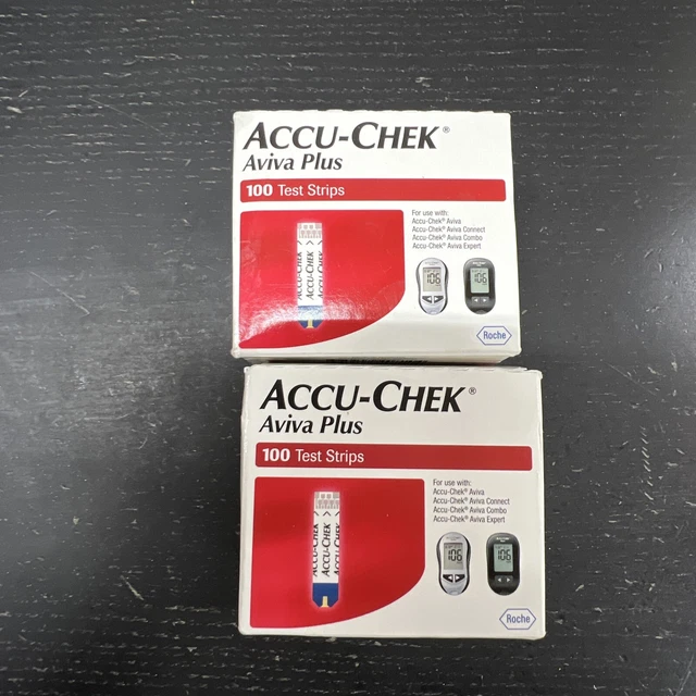 ACCUCHEK AVIVA PLUS Retail Diabetic test strips 200 Strips. 25.00