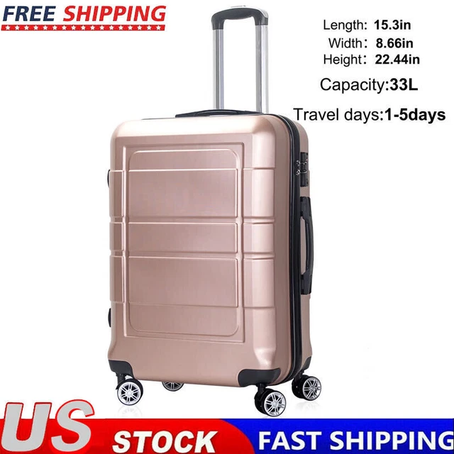 20& CARRY ON Spinner Luggage Expandable Hardside Suitcase Wheels