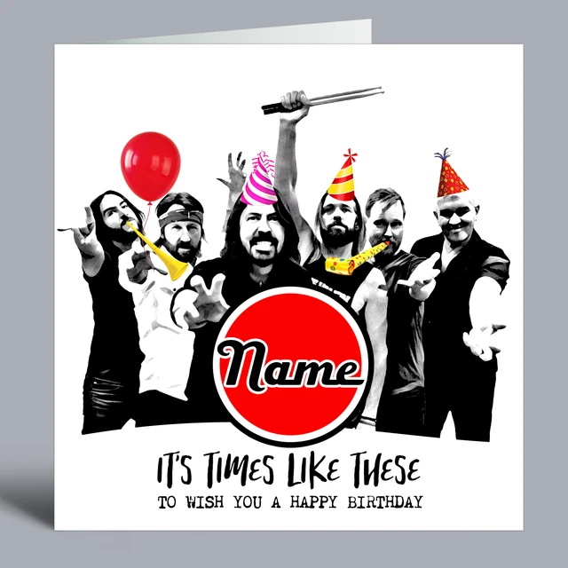 Foo Fighters Birthday Card Printable Free
