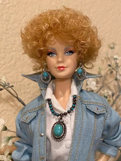 Handmade Jewelry for Barbie -Turquoise Necklace and Earrings