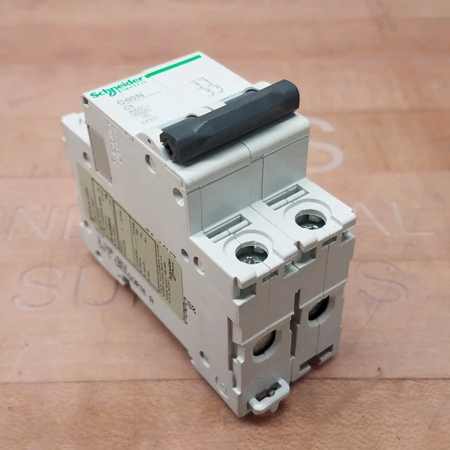 Schneider Electric C60N Circuit Breaker, 2-Pole, 277Vac, 24331, 1A - USED