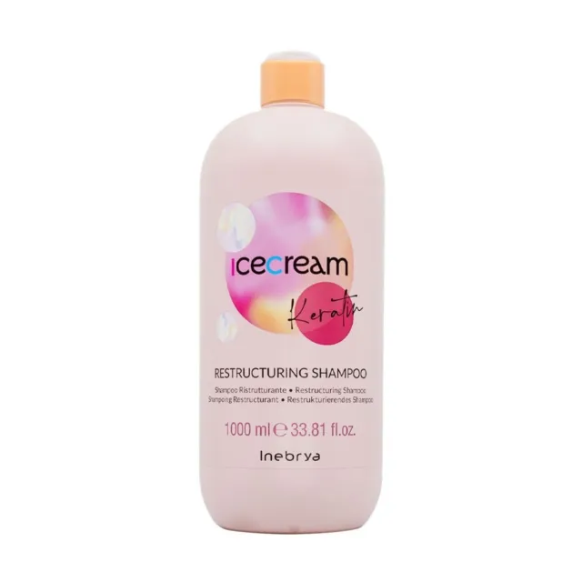 Restrukturierendes Shampoo mit Keratin Inebrya IceCream Restruct Shampoo 1000 ml