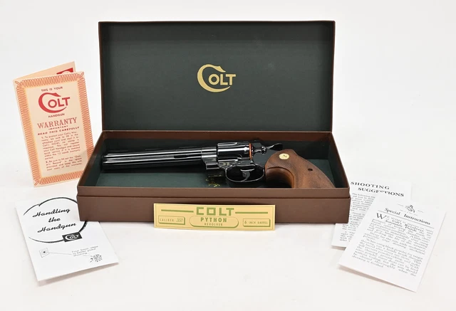 COLT PYTHON, 6 Inch 1955-1957 Box And Paperwork Package. Brand New $329 ...