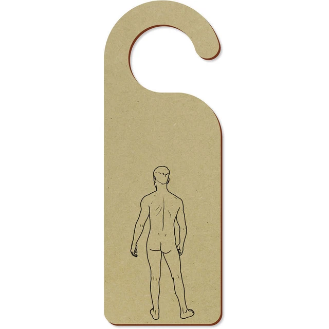 'Man Posing' 200 mm x 72 mm colgador de puerta (DH00034193)