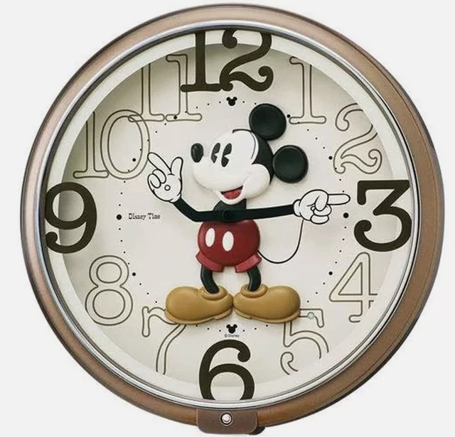 SEIKO CLOCK WALL Clock Disney Mickey Mouse Analog 6 Melodies FW576B ...