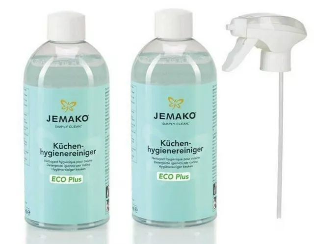 Jemako Küchenhygienereiniger EcoPlus Set 2x 500ml mit Schaumpumpe