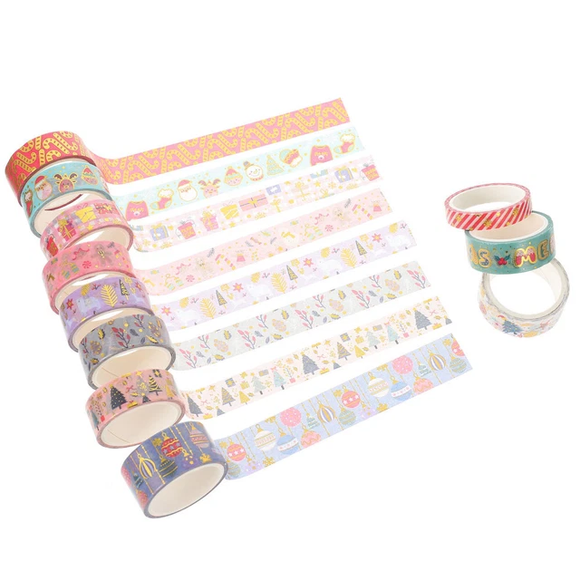 11 Rolls Weihnachtsband Japanisches Papier Party-Washi-Tape Washi-Klebeband
