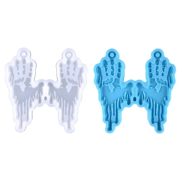 Earring Resin Mold Bloody Hands Mold Used for Resin Casting Jewelry Making