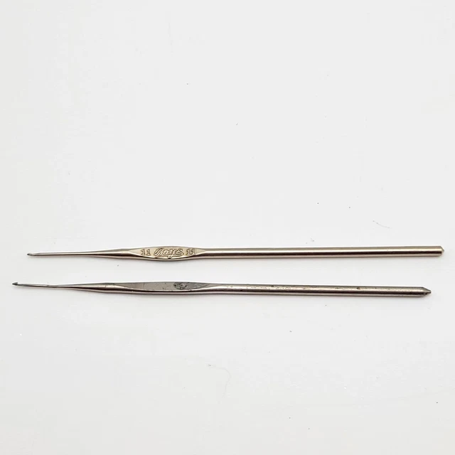 Crochet Hooks Lot 2 Size #11 Boye & E Z Grip Vintage