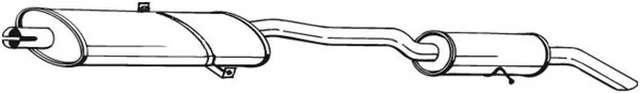 Terminale silenziatore post-silenziatore Bosal 286-199 per Chrysler Voyager 4 RG RS