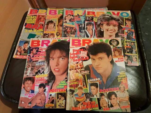 6 BRAVO Hefte 1983,84,85, Nino De Angelo ,Depeche Mode, Sylvester Stallone