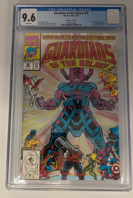 Guardians of the Galaxy #25 Marvel Comics 1992 CGC 9.6 WHITE Pages