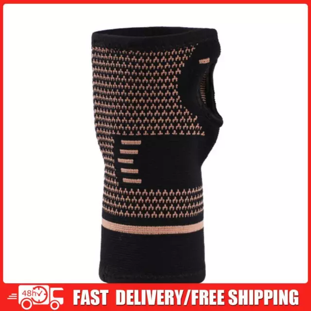 Wrist Brace Guard Sports Fitness Compression Wrap Elastic Hand Gloves (L)