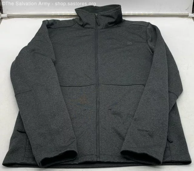 The North Face Men's Solid Dark Gray Long Sleeved Full Zip Up Jacket Size Small