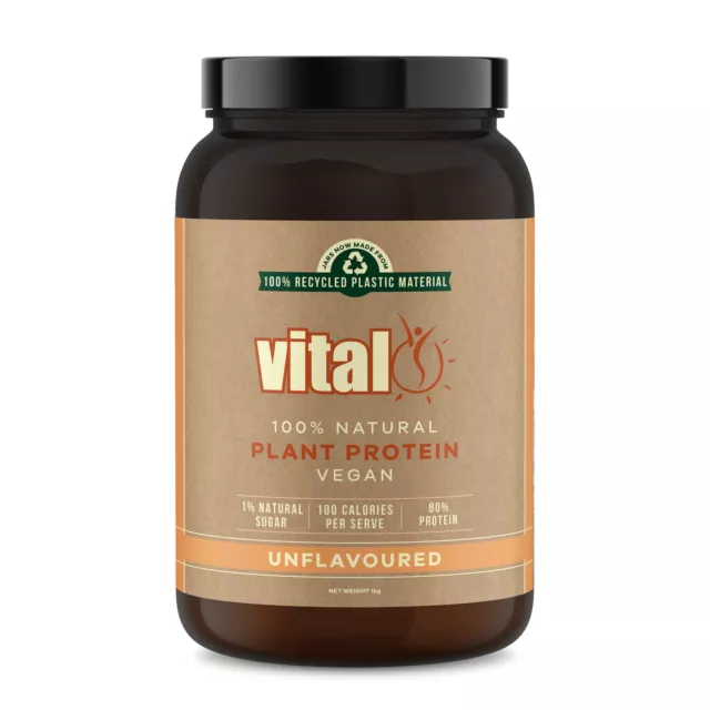 Vital Plant Protein Original 1KG - 100% Natural Plant Based - Vegan Friendly