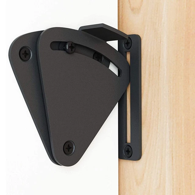 Barn Door Lock Sliding Privacy Latch for Closet Shed Pocket Door Matt Black