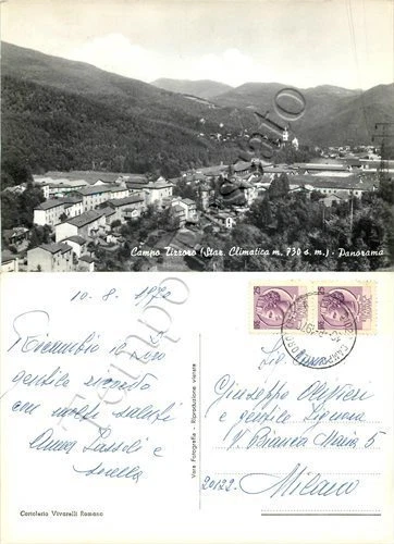Cartolina di Campo Tizzoro (San Marcello Pistoiese), panorama - Pistoia, 1970
