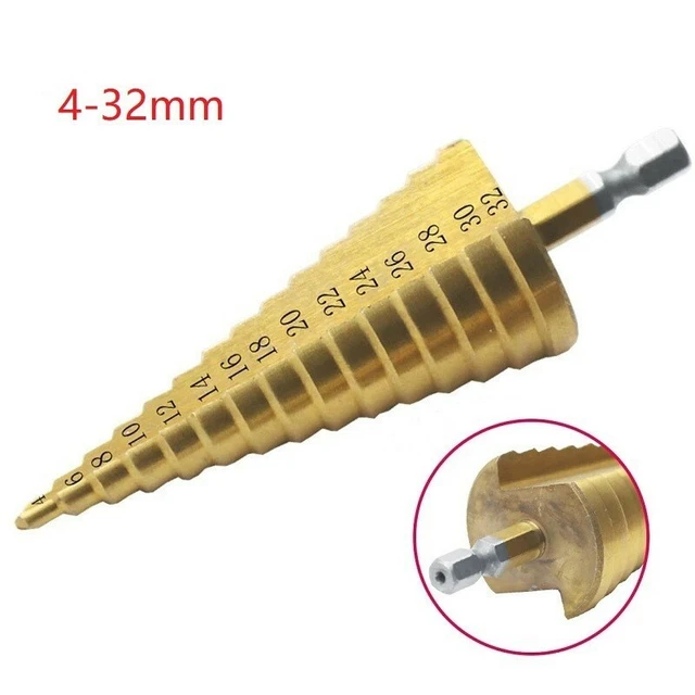 Ars Trou Couteau Métal Step drill bit Titane Revêtu Outil de Haute Qualité