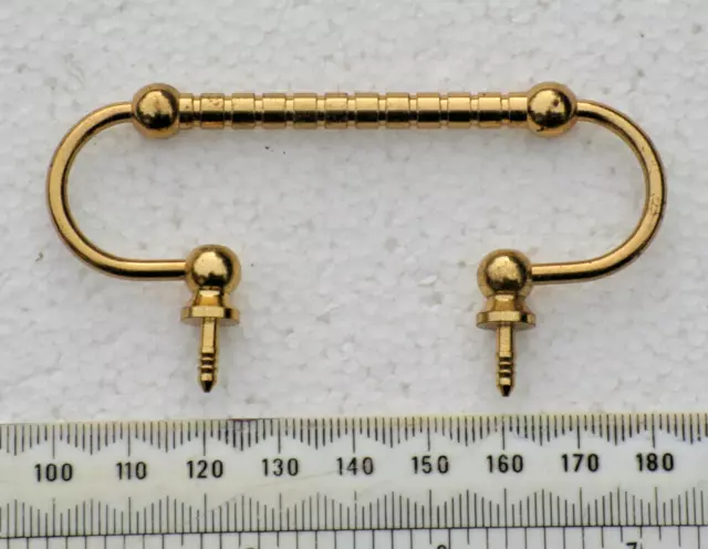 Carriage Clock Handle Brass 3 1/4" x 1 1/4" (83mm x 33mm) New 2