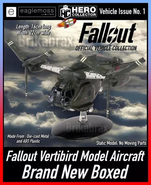 Eaglemoss: The Fallout Vehicle Collection: Vertibird Model Aircraft - New Boxed