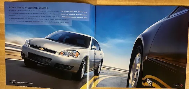2007 Chevrolet Chevy Impala and SS 30-page Original Sales Brochure Catalog 2