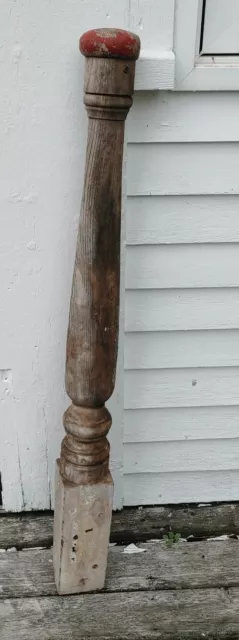 Architectural Salvage Turned Wood Newel Post B
