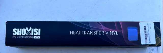 Heat Transfer Vinyl HTV 12"x12' PU Adhesive Iron SHOYISI -royal blue