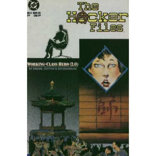 Hacker Files #8 in Very Fine + condition. DC comics [y}