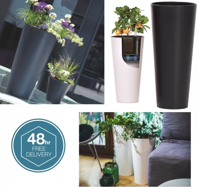 Planter Plant Pot Flowerpot Tubus Outdoor Garden Balcony Indoor Modern Tall 2