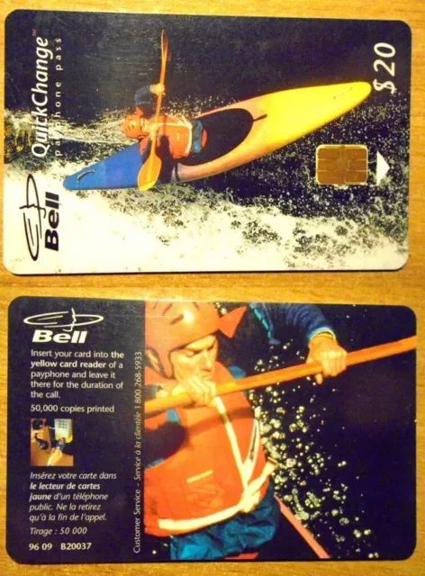 CANADA – SPORTIF CANOE – BELL 20$ – 09/96 – Tirage : 50 000 ex