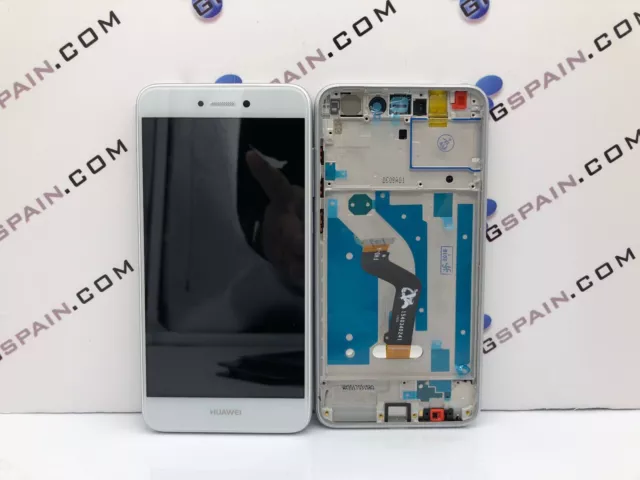 Pantalla Lcd+Tactil Con Marco Para Huawei P8 Lite 2017 Blanco Envio 24 Horas