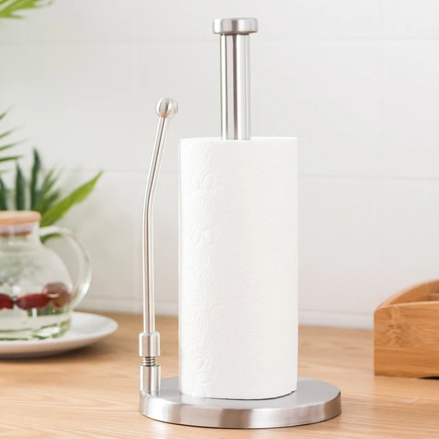 Household Stainless Steel Paper Towel Rack Roll Paper Towel Holder Kitchen AU