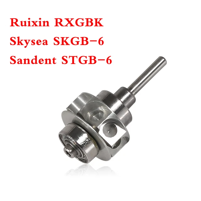 Dental Cartridge Turbine Rotor GB6 For Ruixin RXGB Fiber Optic Handpiece SANDENT