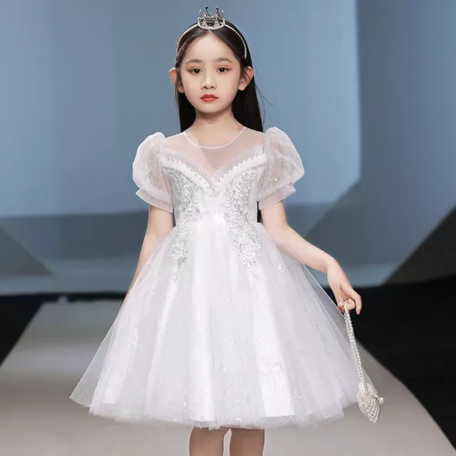 Ragazze Bambini Rete Fairy Abito Brillantini Lustrini Sfera Pianoforte Eseguire