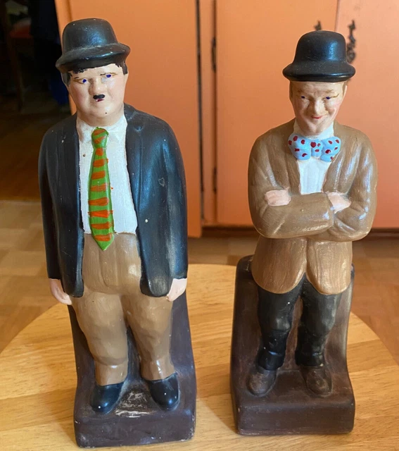 VINTAGELAUREL AND HARDYHAND Painted Ceramic Figures 69.95 PicClick