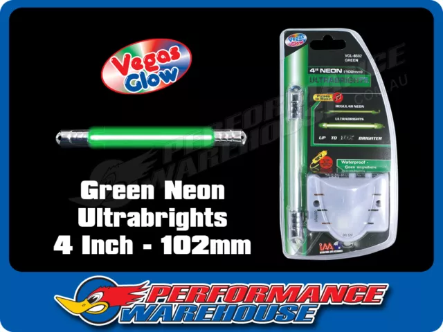 Vegas Glow Ultrabrights 4 Inch Neon Green Pulses To Music Car Ute Boat