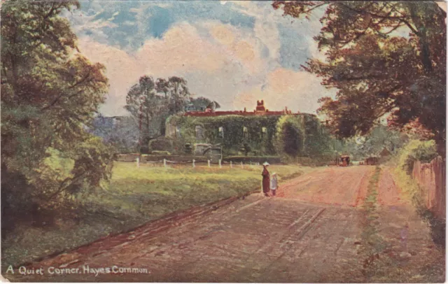 Standard size printed postcard Hayes Common